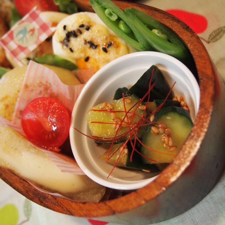 ポリポリ食感!胡瓜のピリ辛漬け☆